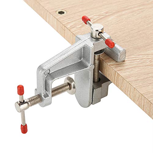 Jimdary Mini Tornillo de Banco de Peso Ligero con mandíbula Ajustable, Tornillo de Banco para Manualidades, aleación de Aluminio para Trabajos pequeños, joyería de Hobby Jimdary Mini Tornillo de Banco de Peso Ligero con mandíbula Ajustable, Tornillo de Banco para Manualidades, aleación de Aluminio para Trabajos pequeños, joyería de Hobby