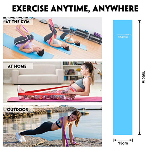 JIM'S STORE Bandas de Resistencia Fitness Cintas Elásticas de Resistencia Set de 3 Bandas para Yoga, Crossfit, Entrenamiento de Fuerza y Pilates JIM'S STORE Bandas de Resistencia Fitness Cintas Elásticas de Resistencia Set de 3 Bandas para Yoga, Crossfit, Entrenamiento de Fuerza y Pilates