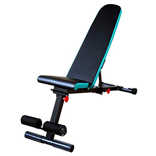 JINDEN Bancos Ajustables Banco de Peso Fuerza Ajustable Entrenamiento de Cuerpo Completo Entrenamiento de Cuerpo Plegable Banco de Ejercicio para el hogar Gimnasio