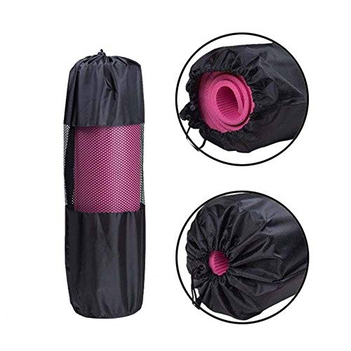 JinEamy Herramienta portátil Yoga Mat Bolsa de Deporte de Nylon de Malla conveniencia Centro Regulable con Pilates Mats