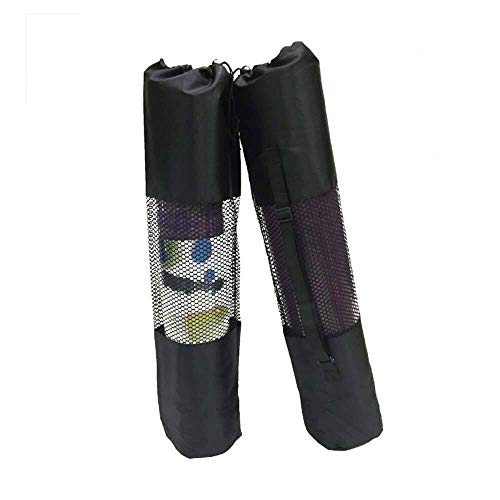 JinEamy Herramienta portátil Yoga Mat Bolsa de Deporte de Nylon de Malla conveniencia Centro Regulable con Pilates Mats