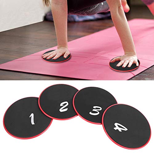 Jingyig Discos de Deslizamiento para Ejercicio, Placa Deslizante con Capacidad de coordinación, Uso de Doble Cara, 4 Discos de Deslizamiento de Entrenamiento, Equipo de Fitness para Entrenamientos