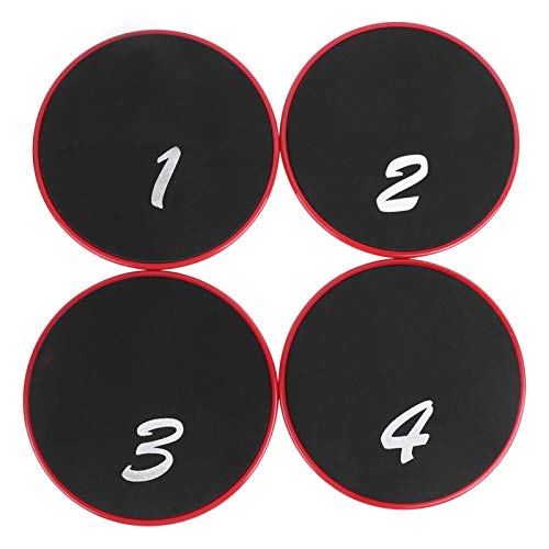 Jingyig Discos de Deslizamiento para Ejercicio, Placa Deslizante con Capacidad de coordinación, Uso de Doble Cara, 4 Discos de Deslizamiento de Entrenamiento, Equipo de Fitness para Entrenamientos