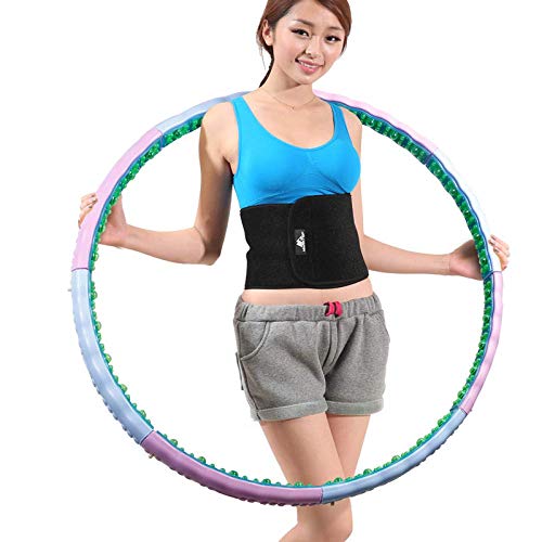 JINQI 108Cm Adult Fitness Hula Hoop Yoga Aro Magnético 8 Segmentos Anillo De Ejercicio Desmontable Círculo para Principiantes Equipo De Ejercicio para Adelgazar (con Almohadilla Lumbar) JINQI 108Cm Adult Fitness Hula Hoop Yoga Aro Magnético 8 Segmentos Anillo De Ejercicio Desmontable Círculo para Principiantes Equipo De Ejercicio para Adelgazar (con Almohadilla Lumbar)