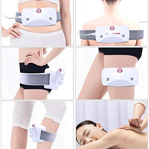 JINQI Vibración Entrenadores Estimulador Cinturón De Tonificación Muscular con Programas De Velocidad Infinitamente Variable Masajeador Corporal para Músculo Abdominal