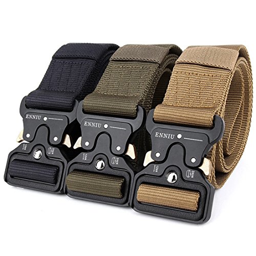 Jiyaru Tactical Rigger Cinturon Ajustable Correas Rappel Batalla Equipo Militar Pesado Banda ejercito verde