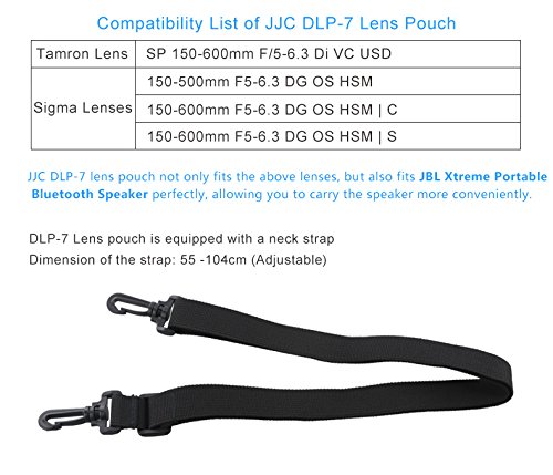 JJC Deluxe caso bolsa de lente de para sigma 150 - 500 mm f5 - 6,3 DG OS HSM Tamron SP 150 - 600 mm f/5 - 6,3 Di VC USD Sigma 150 - 600 mm F5 - 6,3 DG OS HSM | C Sigma 150 - 600 mm F5 - 6,3 DG OS HSM