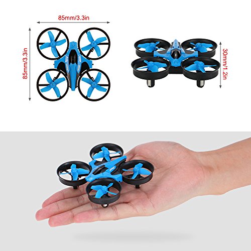 JJRC Mini Quadcopter Drone con mando a distancia para principiantes (H36) para unisex-niños Azul