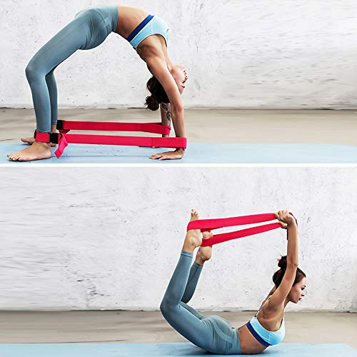 JJunLiM Ampliación de pierna para danza,ballet de apertura suave, bandas de ejercicio de gimnasia,entrenamiento de tracción,correa de yoga para mejorar el estiramiento de las piernas(rojo rosa) JJunLiM Ampliación de pierna para danza,ballet de apertura suave, bandas de ejercicio de gimnasia,entrenamiento de tracción,correa de yoga para mejorar el estiramiento de las piernas(rojo rosa)