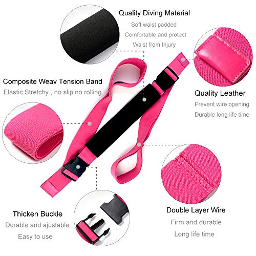 JJunLiM Ampliación de pierna para danza,ballet de apertura suave, bandas de ejercicio de gimnasia,entrenamiento de tracción,correa de yoga para mejorar el estiramiento de las piernas(rojo rosa) JJunLiM Ampliación de pierna para danza,ballet de apertura suave, bandas de ejercicio de gimnasia,entrenamiento de tracción,correa de yoga para mejorar el estiramiento de las piernas(rojo rosa)