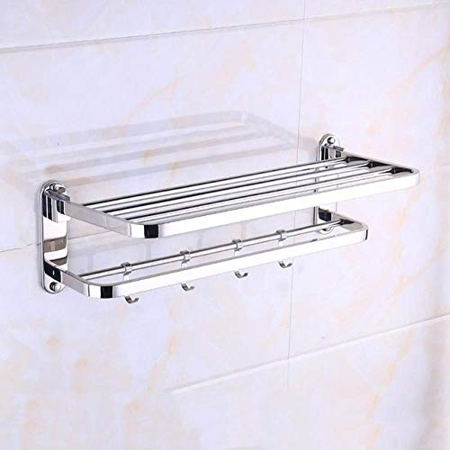 JKDGDKDL Toallero Toallero de baño de baño de acero inoxidable multifuncional anti-óxido montado en la pared, b