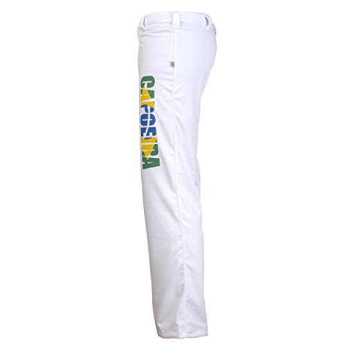 Jl Deporte Auténtico Capoeira Los Hombres Brasileños Artes Marciales Pantalones ('Capoeira' Imprimir Junto A La Pierna) - M Jl Deporte Auténtico Capoeira Los Hombres Brasileños Artes Marciales Pantalones ('Capoeira' Imprimir Junto A La Pierna) - M