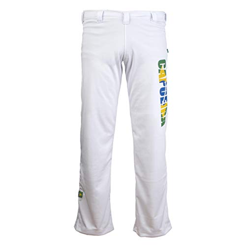 Jl Deporte Auténtico Capoeira Los Hombres Brasileños Artes Marciales Pantalones ('Capoeira' Imprimir Junto A La Pierna) - M Jl Deporte Auténtico Capoeira Los Hombres Brasileños Artes Marciales Pantalones ('Capoeira' Imprimir Junto A La Pierna) - M