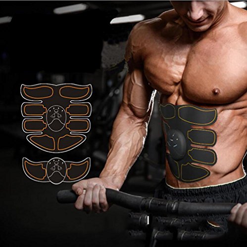 JMung'S Electroestimulador Abdominal Muscular Muscle Fitness Training Gym Workout MáQuina De Ejercicios En El Hogar, Build Muscles Of Abdomen Arms Para Hombre Y Mujer LJ08-1