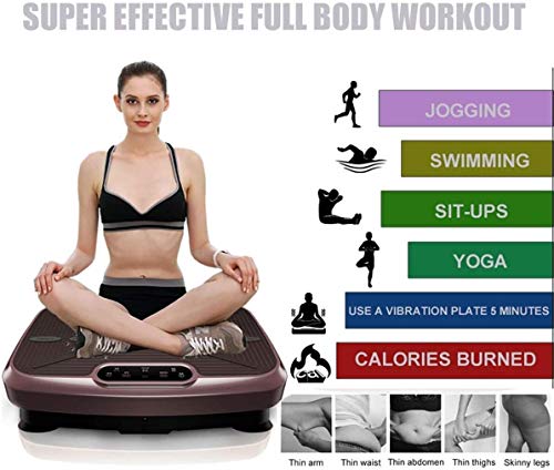 JNWEIYU Plataforma Vibratoria Fitness Vibratoria Máquinas de Ejercicios, Compacto Cuerpo Entero Plataforma vibratoria - Abdomen/Brazo de Entrenamiento/Pata de Home Fitness y pérdida de Peso