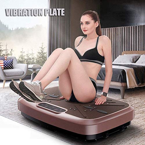 JNWEIYU Plataforma Vibratoria Fitness Vibratoria Máquinas de Ejercicios, Compacto Cuerpo Entero Plataforma vibratoria - Abdomen/Brazo de Entrenamiento/Pata de Home Fitness y pérdida de Peso