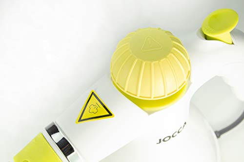 Jocca 3050 Limpiador a Vapor, 5 accesorios, 1000 W, plastico, Blanco y amarillo