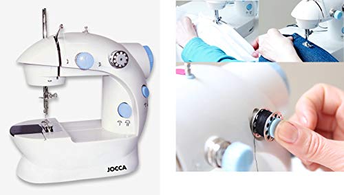 Jocca 6642 Máquina de coser portátil, blanca
