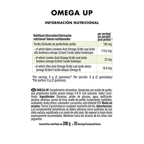 JOE WEIDER VICTORY Omega Up 50 gummies. Sabor lima. Combinación de ácidos grasos omega 3-6-9. Producto 100% veganos y sin gluten. JOE WEIDER VICTORY Omega Up 50 gummies. Sabor lima. Combinación de ácidos grasos omega 3-6-9. Producto 100% veganos y sin gluten.