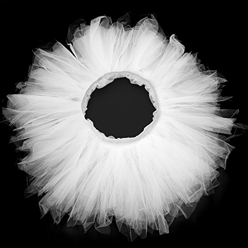 Joeyer Mujer Faldas de Tulle Adultos Mini Falda de Ballet Skirt Princesas Tutú de Tul para Baile Disfraces Fotografía Fiesta Despedida (White) Joeyer Mujer Faldas de Tulle Adultos Mini Falda de Ballet Skirt Princesas Tutú de Tul para Baile Disfraces Fotografía Fiesta Despedida (White)
