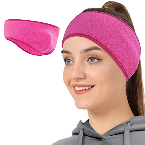 JOEYOUNG Fleece Ear Warmers/Muffs Diadema para Hombres y Mujeres Niños Invierno Correr Yoga Esquiar Hacer Ejercicio Montar Bicicleta en días fríos y Helados