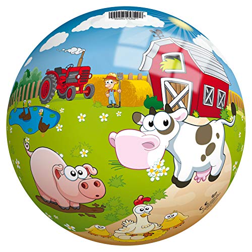 John 50299 - Bola de Colores (9 Pulgadas), diseño de Granja John 50299 - Bola de Colores (9 Pulgadas), diseño de Granja