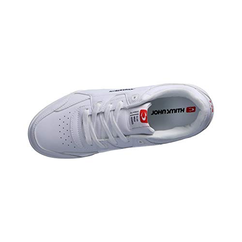 JOHN SMITH Zap.J.Smith CASIUS 20V Blanco, Zapatillas de Deporte para Hombre, 45 EU