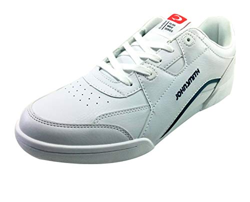 JOHN SMITH Zap.J.Smith CASIUS C, Zapatillas de Deporte para Hombre, Blanco/Azul Marino, 42 EU