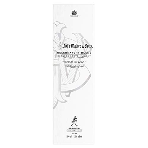 John Walker & Sons 200th Anniversary Celebratory Blend Limited Edition, Blended Scotch Whisky, con caja de regalo - 700 ml