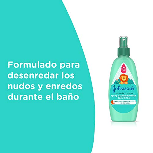 Johnson's Baby - Acondicionador spray No Más Tirones para niños, 3 x 200 ml