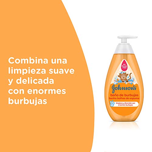 Johnson's Baby Baño de Burbujas para niños, formulado para la piel delicada de los bebés - 3 x 750 ml Johnson's Baby Baño de Burbujas para niños, formulado para la piel delicada de los bebés - 3 x 750 ml