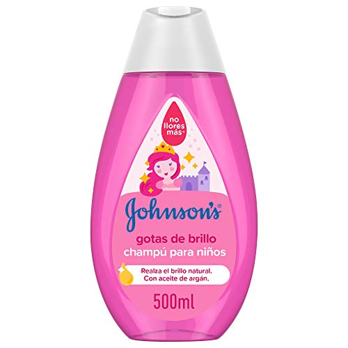 Johnson's Baby Gotas de Brillo Champú para Niños, Cabellos más Brillantes, Suaves y Sedosos - 500 ml