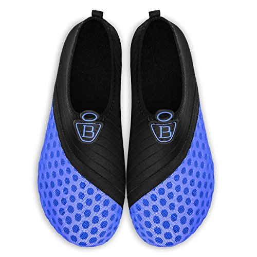JOINFREE Hombres Aqua Shoes Zapatillas Slip-On Respirables para Correr Pool Azul EU 45-46