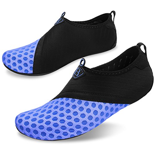 JOINFREE Hombres Aqua Shoes Zapatillas Slip-On Respirables para Correr Pool Azul EU 45-46 JOINFREE Hombres Aqua Shoes Zapatillas Slip-On Respirables para Correr Pool Azul EU 45-46