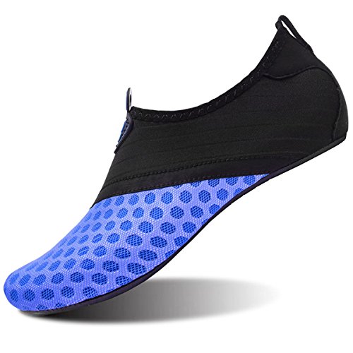 JOINFREE Hombres Aqua Shoes Zapatillas Slip-On Respirables para Correr Pool Azul EU 45-46