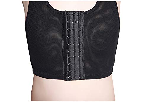 Jolie Sujetador Deportivo Pecho Binder Corsé de Malla Banda elástica Ropa Interior para Trans Lesbiana Tomboy,Negro,M Jolie Sujetador Deportivo Pecho Binder Corsé de Malla Banda elástica Ropa Interior para Trans Lesbiana Tomboy,Negro,M