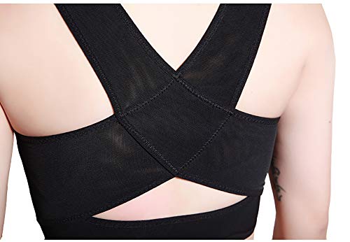 Jolie Sujetador Deportivo Pecho Binder Corsé de Malla Banda elástica Ropa Interior para Trans Lesbiana Tomboy,Negro,M Jolie Sujetador Deportivo Pecho Binder Corsé de Malla Banda elástica Ropa Interior para Trans Lesbiana Tomboy,Negro,M
