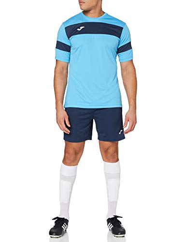 Joma Academy II M/Corta Traje de Entrenamiento, Hombre, Turquesa Fluor/Marino