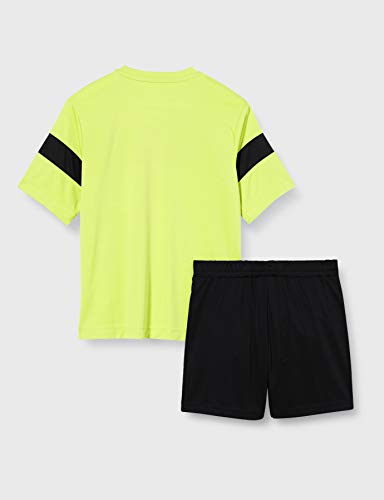 Joma Academy II Set Equipacion M/Corta, Niños, Amarillo Fluor/Negro, XS