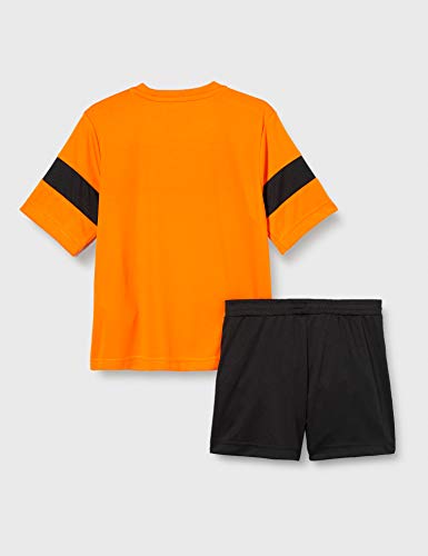 Joma Academy II Set Equipacion M/Corta, Niños, Naranja/Negro, XS