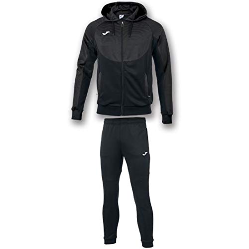 Joma Caballero Chandal Capucha Essential, Hombre, Blanco/Negro, XL Joma Caballero Chandal Capucha Essential, Hombre, Blanco/Negro, XL