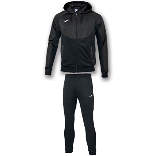 Joma Caballero Chandal Capucha Essential, Hombre, Blanco/Negro, XL Joma Caballero Chandal Capucha Essential, Hombre, Blanco/Negro, XL