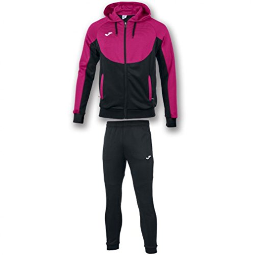 Joma Caballero Chandal Capucha Essential, Niños, Negro-Rosa, 2XS Joma Caballero Chandal Capucha Essential, Niños, Negro-Rosa, 2XS