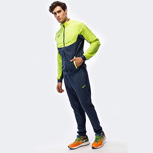 Joma Chandal Essential Micro - Chándal, Hombre, Multicolor(Marino-Amarillo) Joma Chandal Essential Micro - Chándal, Hombre, Multicolor(Marino-Amarillo)