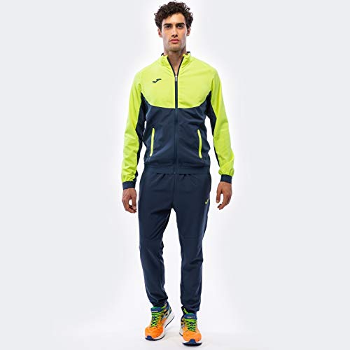 Joma Chandal Essential Micro - Chándal, Hombre, Multicolor(Marino-Amarillo) Joma Chandal Essential Micro - Chándal, Hombre, Multicolor(Marino-Amarillo)