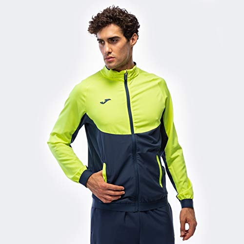 Joma Chandal Essential Micro - Chándal, Hombre, Multicolor(Marino-Amarillo)