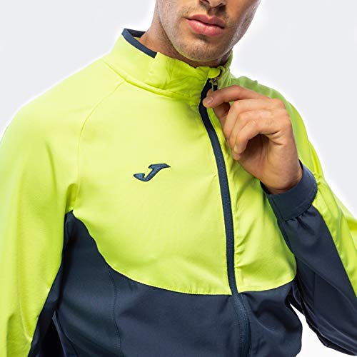 Joma Chandal Essential Micro - Chándal, Hombre, Multicolor(Marino-Amarillo)