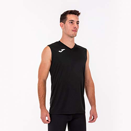 Joma Combi Camiseta Entrenamiento, Hombre, Negro, L