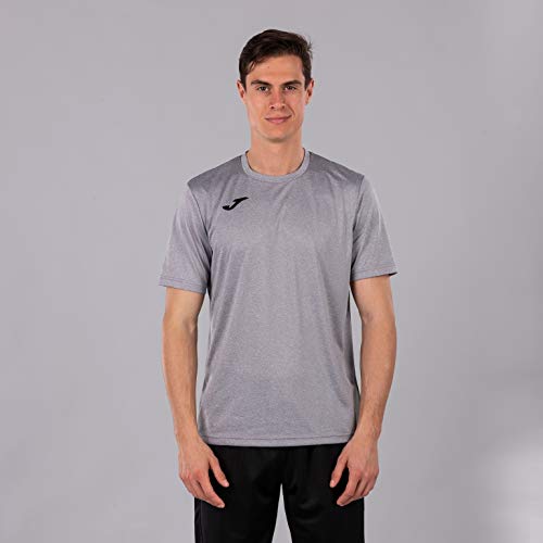 Joma Combi Camiseta Manga Corta, Hombre, Gris (Melange Claro), M