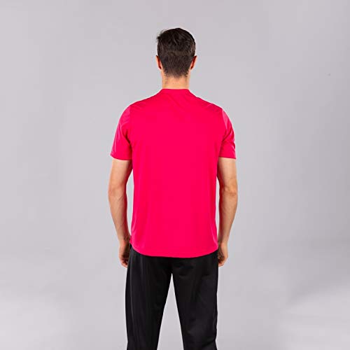 Joma Combi Camiseta Manga Corta, Hombre, Rosa (Fucsia), L